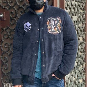 Men’s Handcrafted & Tailored Natural Indigo Jacket